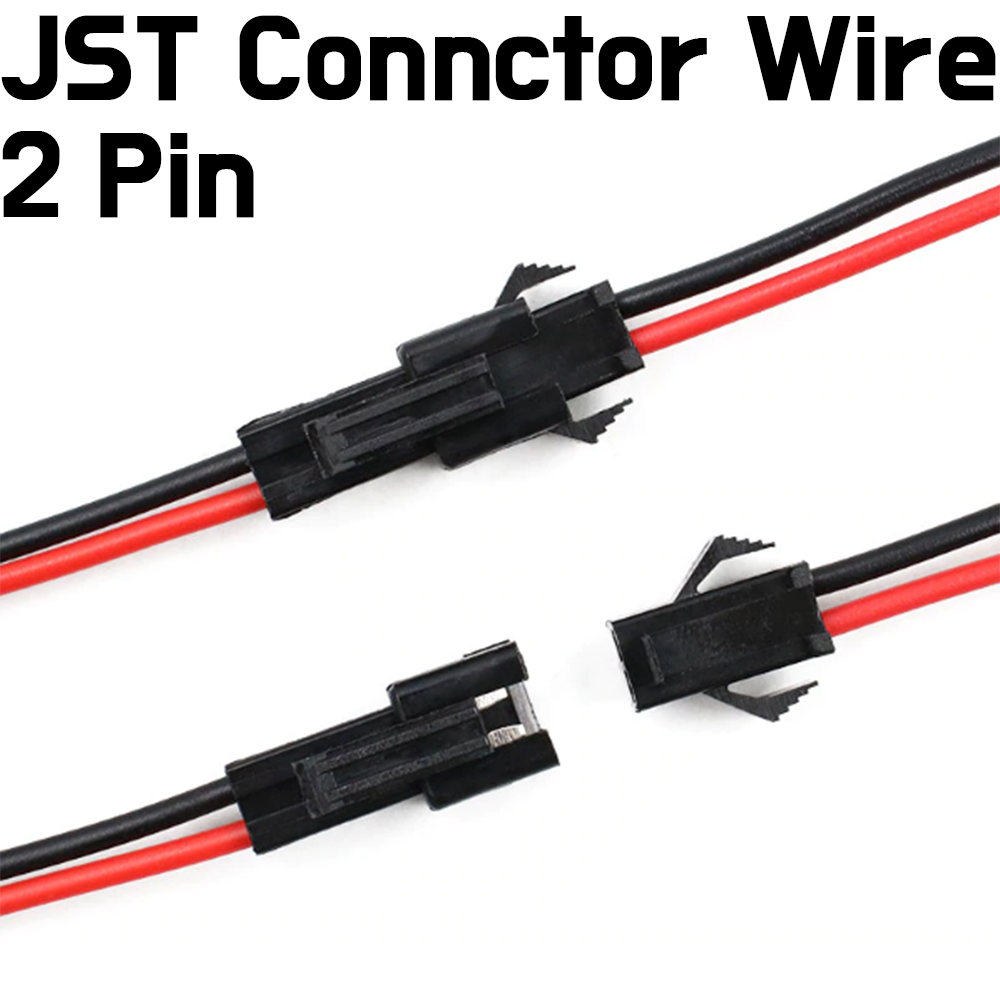 JST Connector Wire Pair AWG22