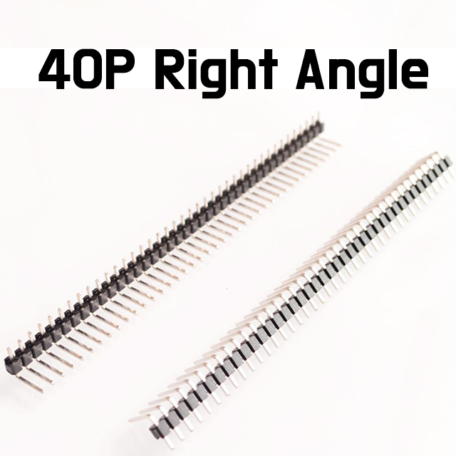 Pin Header - Right Angle 40 Pin 2.54mm Single Row Pin Headers