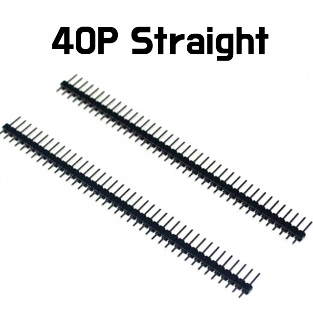 Pin Header - 40Pin Straight Single Row Male Pin Headers Strip Straight