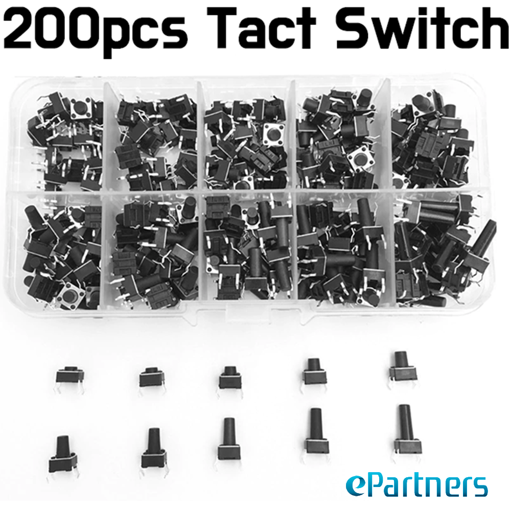 Tact Switch Sticker Tact Switch Kit - 200pcs | ePartners NZ