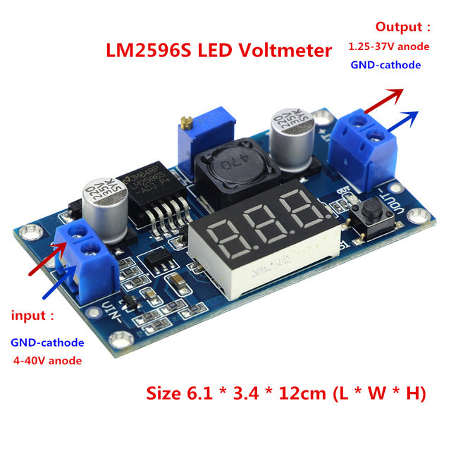 Step Down Buck DC Converter with LED