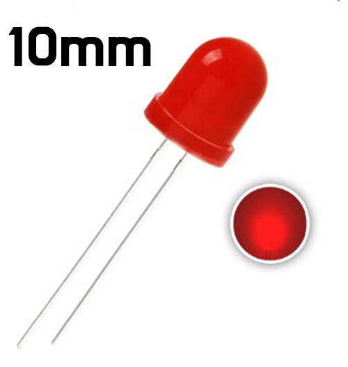 LED - 10MM Ultra Bright Round Diffused LED