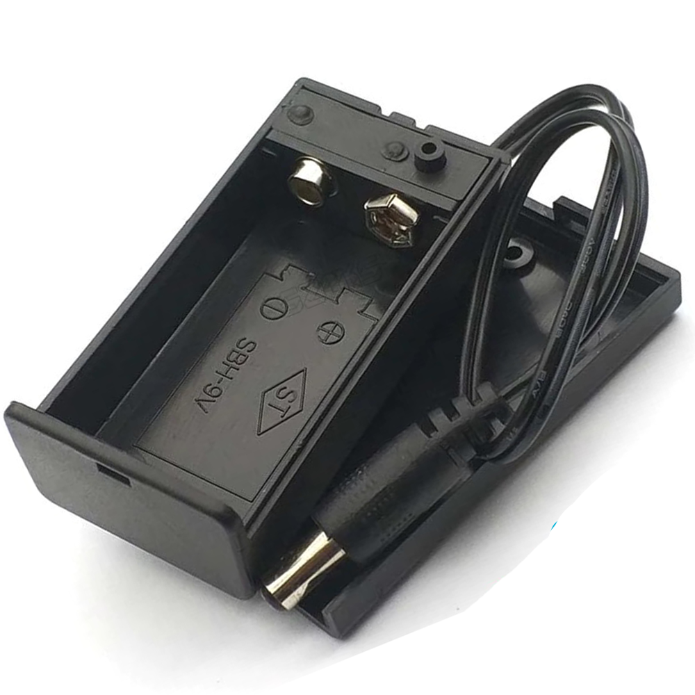 9V Battery Holder with ON/OFF Switch with Plug - case