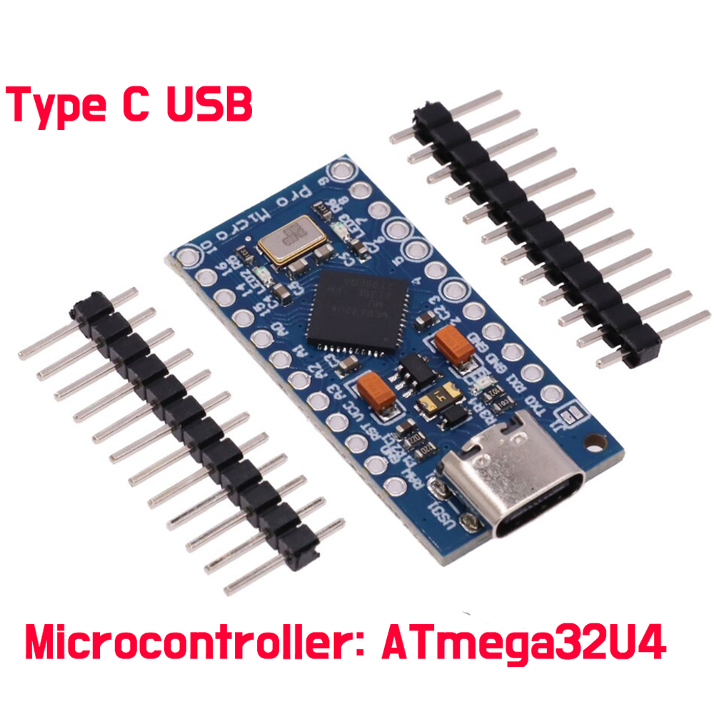 Arduino  Pro Micro Compatible - Genuine ATmega32U4 Microcontoller Type C USB