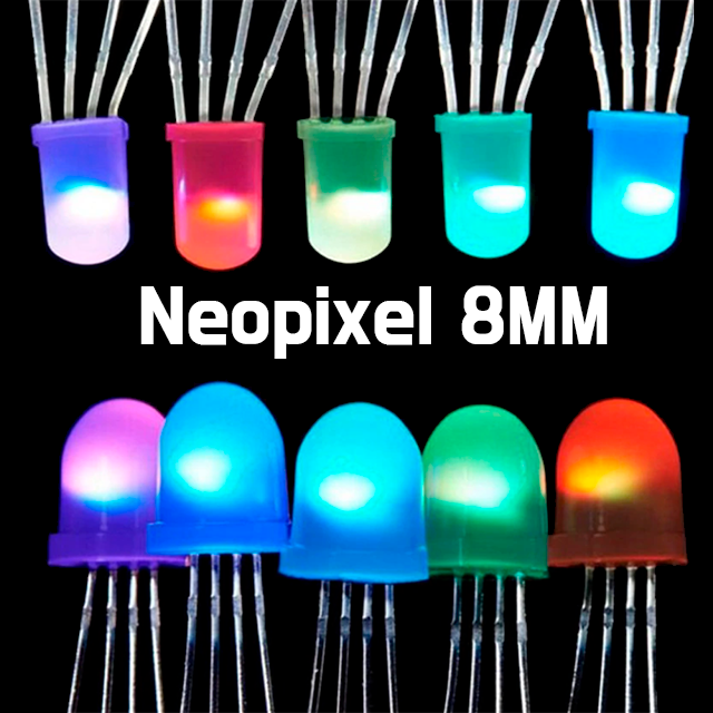 Neopixel - 8mm Round RGB Full Colour 5V