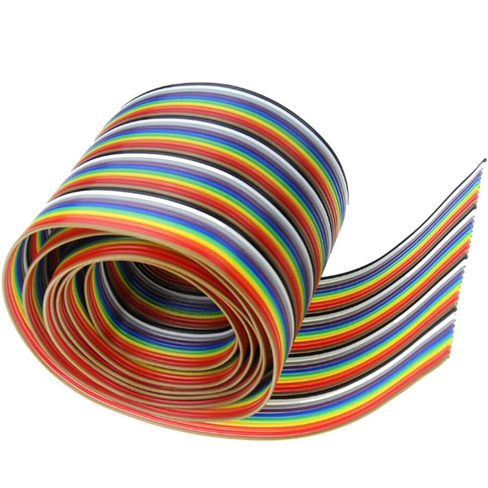 Rainbow Ribbon Dupont Wire Cable - 40 Pin - ePartners NZ