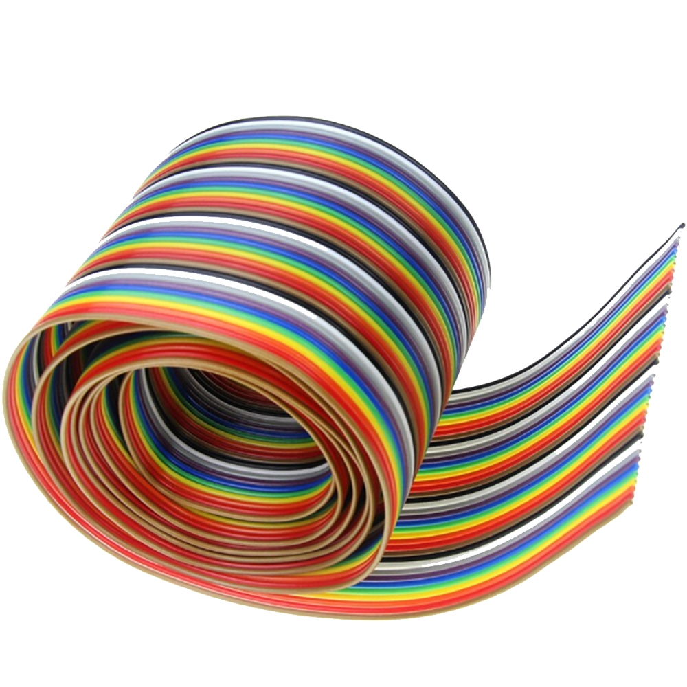 Rainbow Ribbon Dupont Wire Cable - 40 Pin