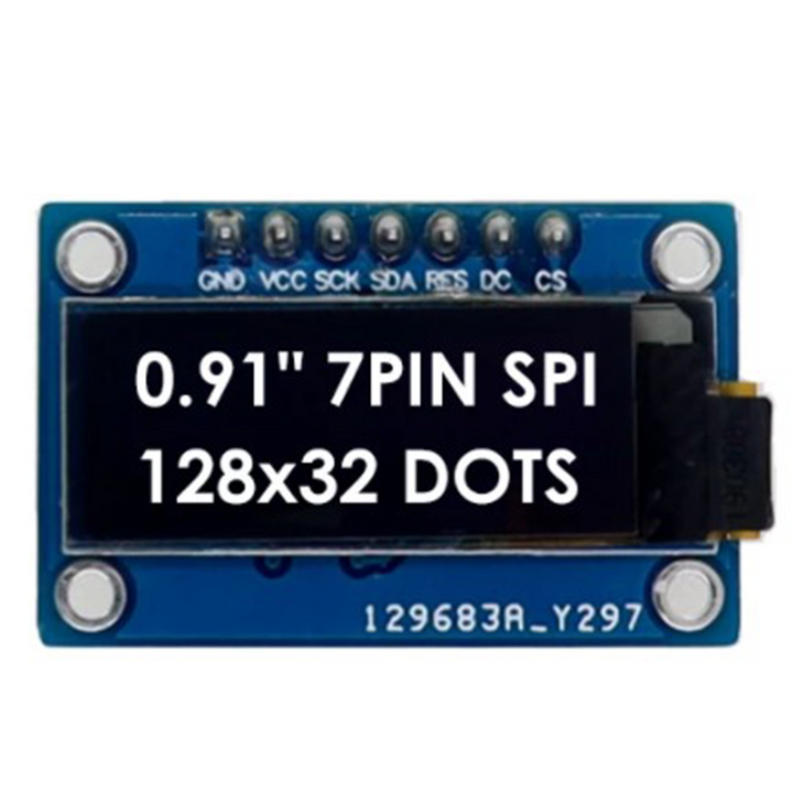 OLED(SPI) - 0.91 inch(128x32) Display Module