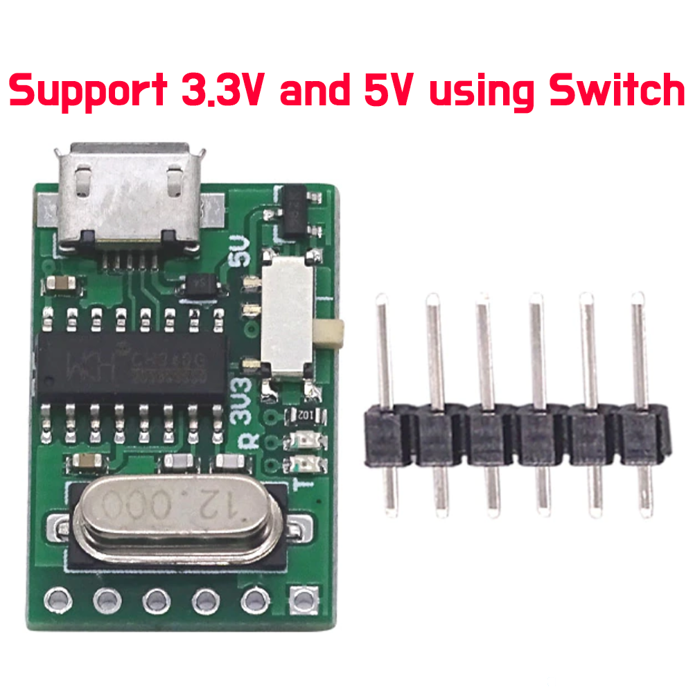 USB to TTL Convertr - CH340 3.3V, 5V siwtchable