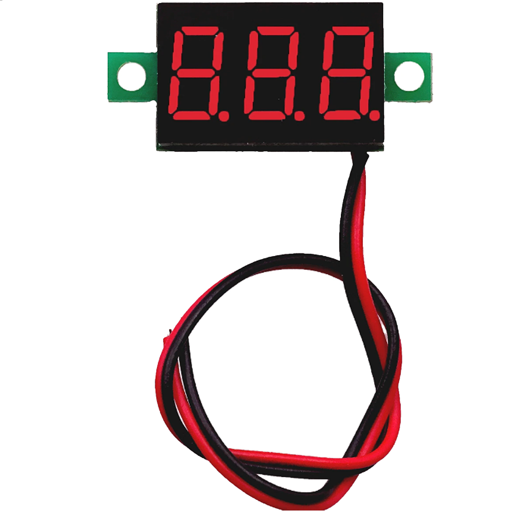 LED Digital Voltmeter 2 Wire  0.28" 4.5V~30V