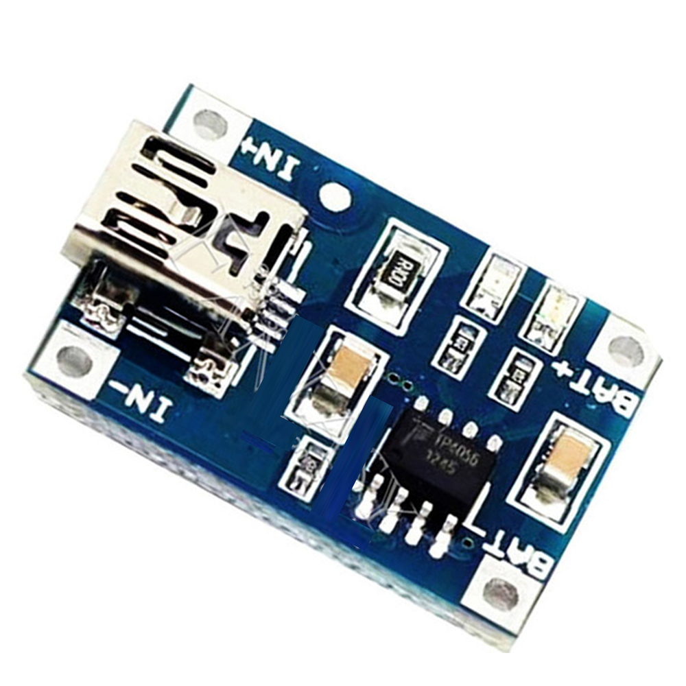 TP4056 Lithium Battery - USB Mini 1A Rechargeable Charging Board Module BMS
