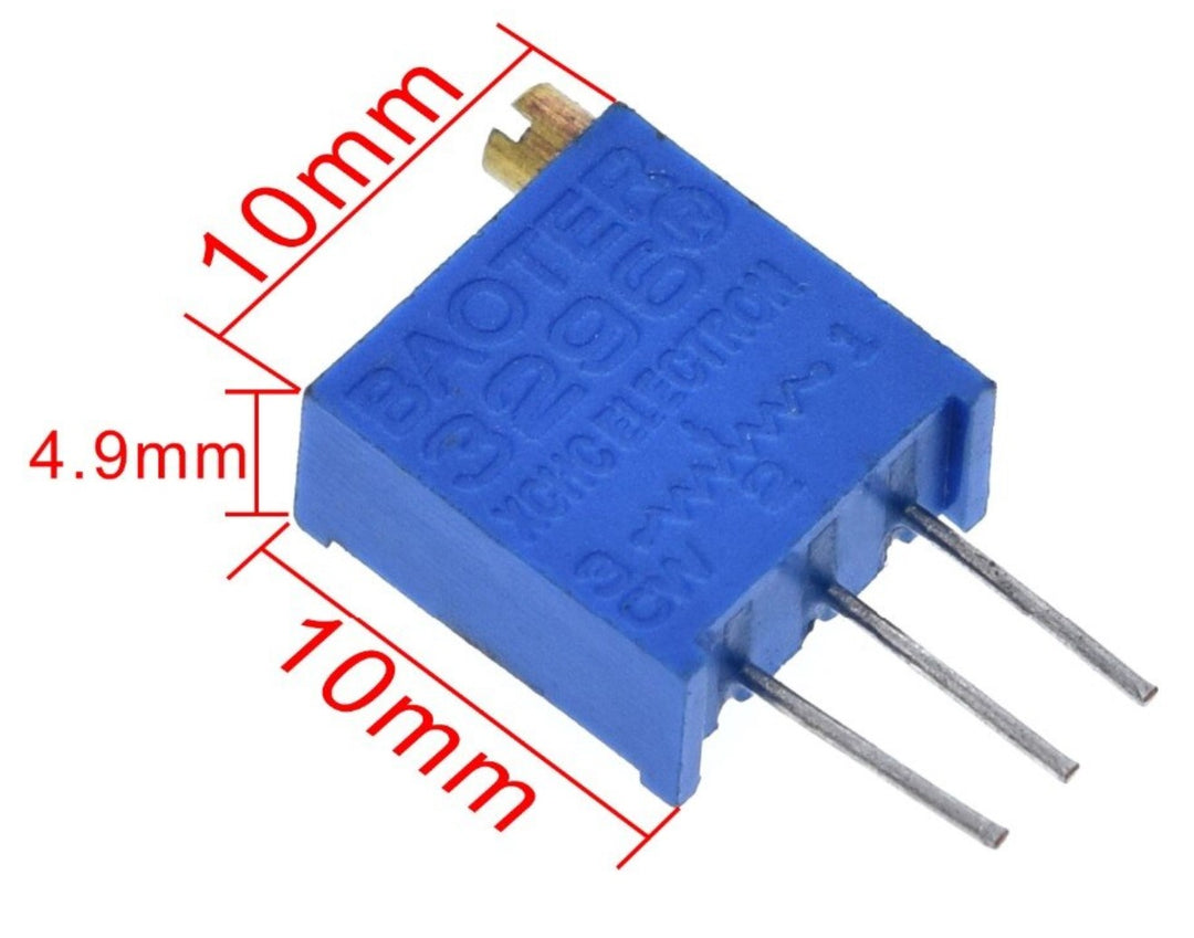 Multiturn Trimmer Potentiometer Kit - 50pcs 3296W