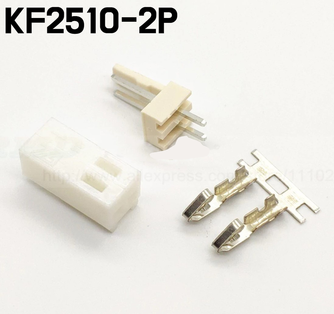KF2510 Connector 2.54mm - 2P, 3P, 4P, 5P
