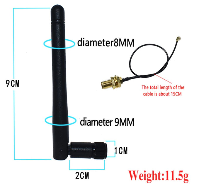 WiFi Antenna 2.4GHz RP-SMA Male Connector