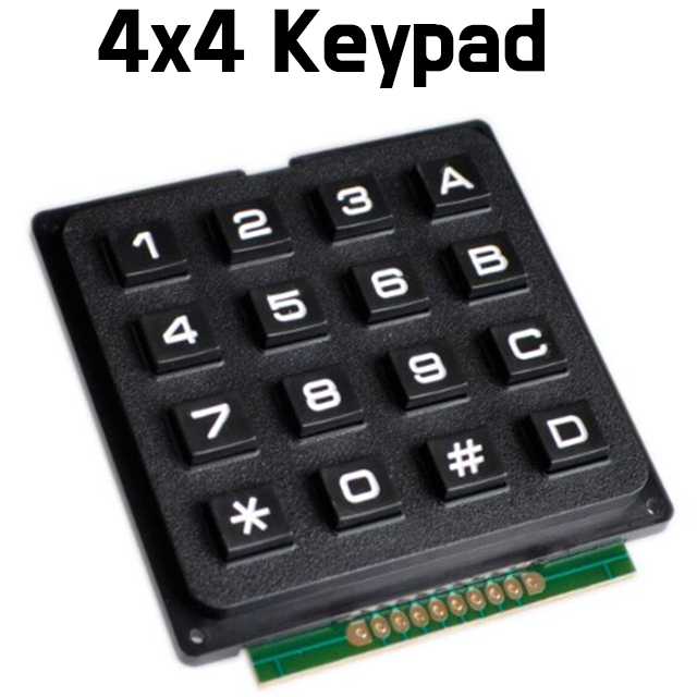Membrane Switch Keypad 16 Key 4 x 4 Matrix