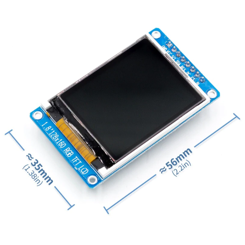 TFT LCD - Full Colour TFT LCD Display 1.8 inch(128x160) SPI Interface