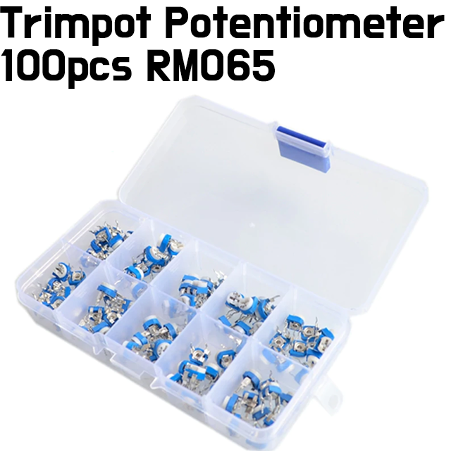 Potentiometer Kit -Trimpot potentiometer Assortment Kit - 100pcs