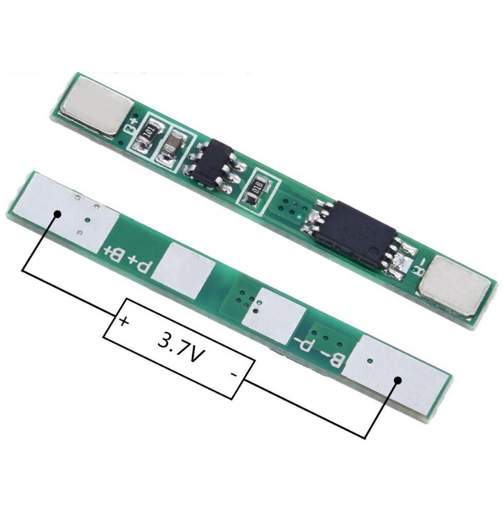 1S 3A 3.7V li-ion BMS PCM battery protection board pcm for 18650 lithium ion li