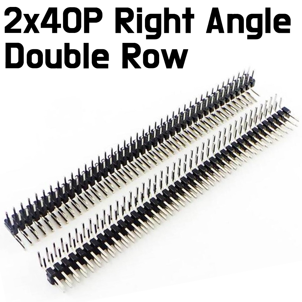 Pin Header Female 2x40Pin Right Angle Double Row