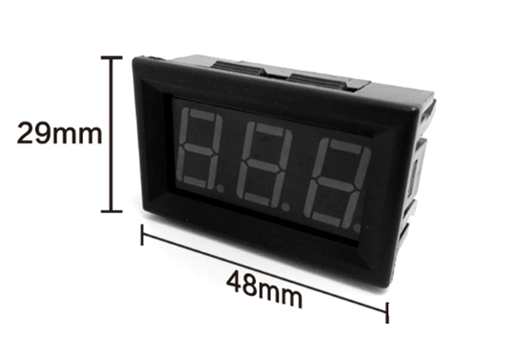 LED Digital Voltmeter 3 Wire 0.56" - 0V~100V