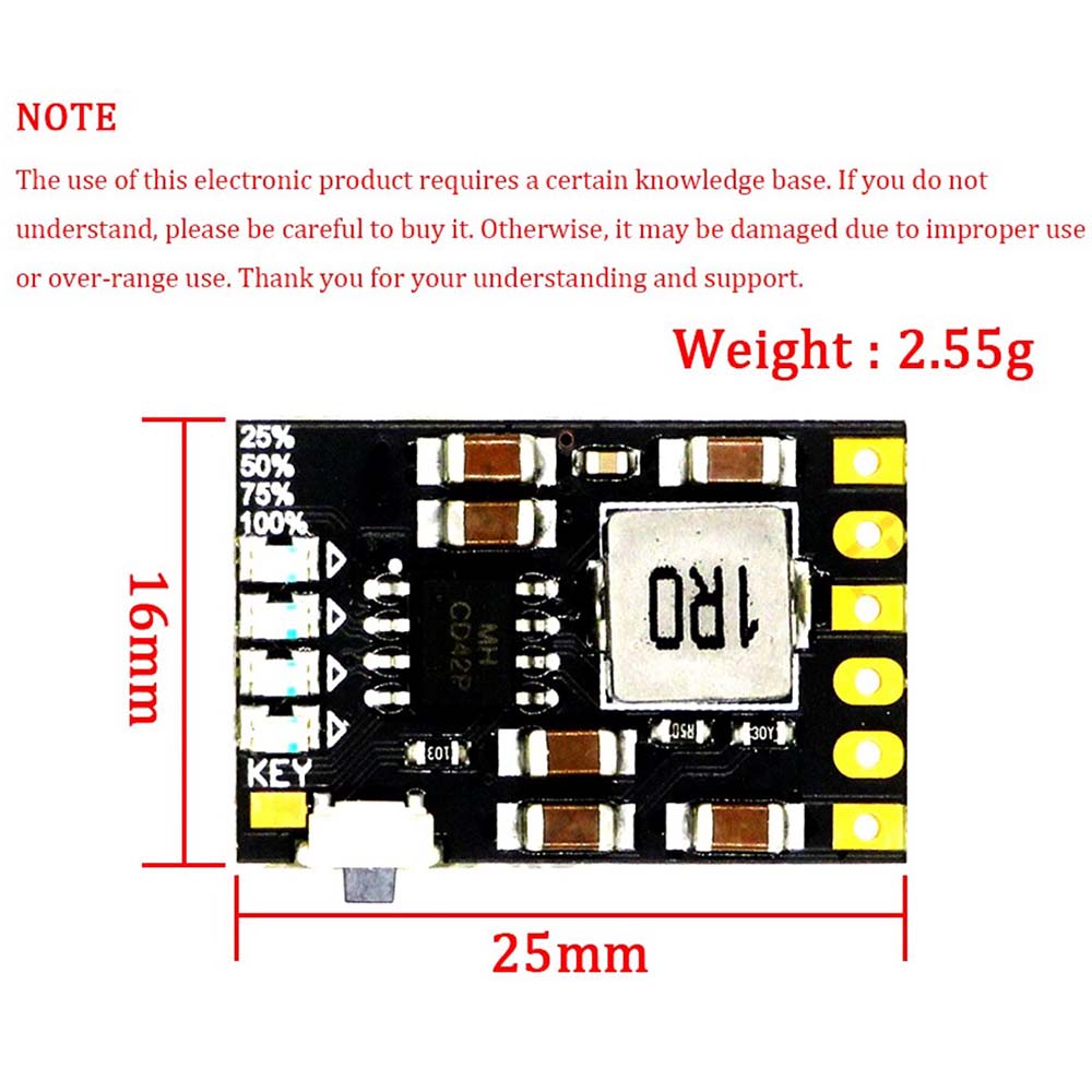 18650 Battery Charger Board - 2.1A 4.2V 18650 Charge/ Discharge/ protection/ indicator module