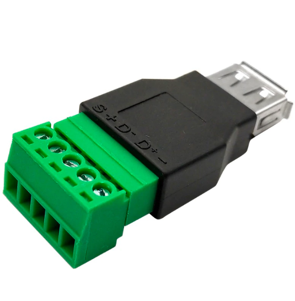 USB Female To 5 Screw Terminal