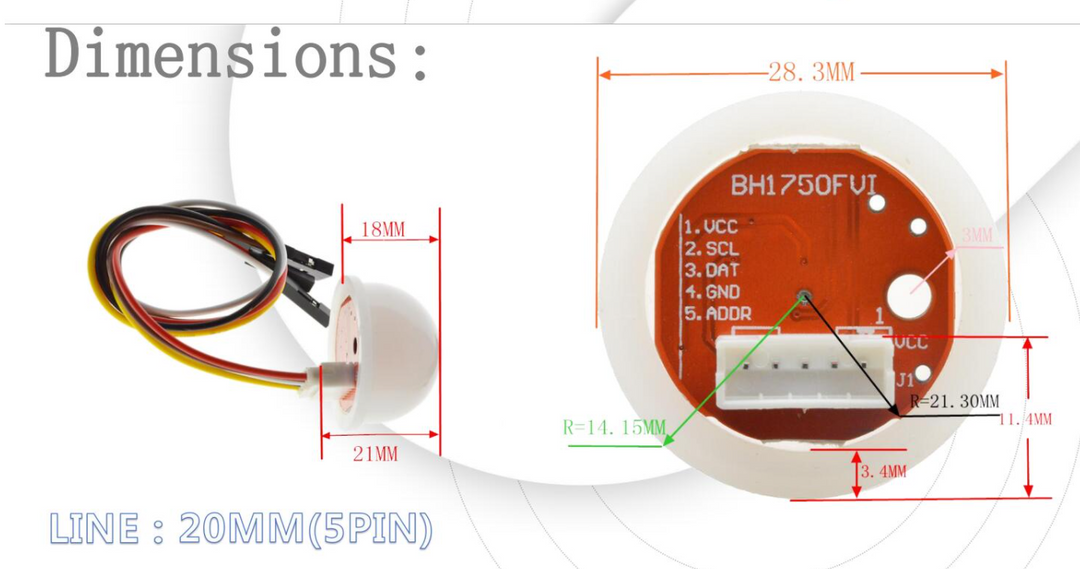 BH1750 BH1750FVI Light Intensity Sensor Module