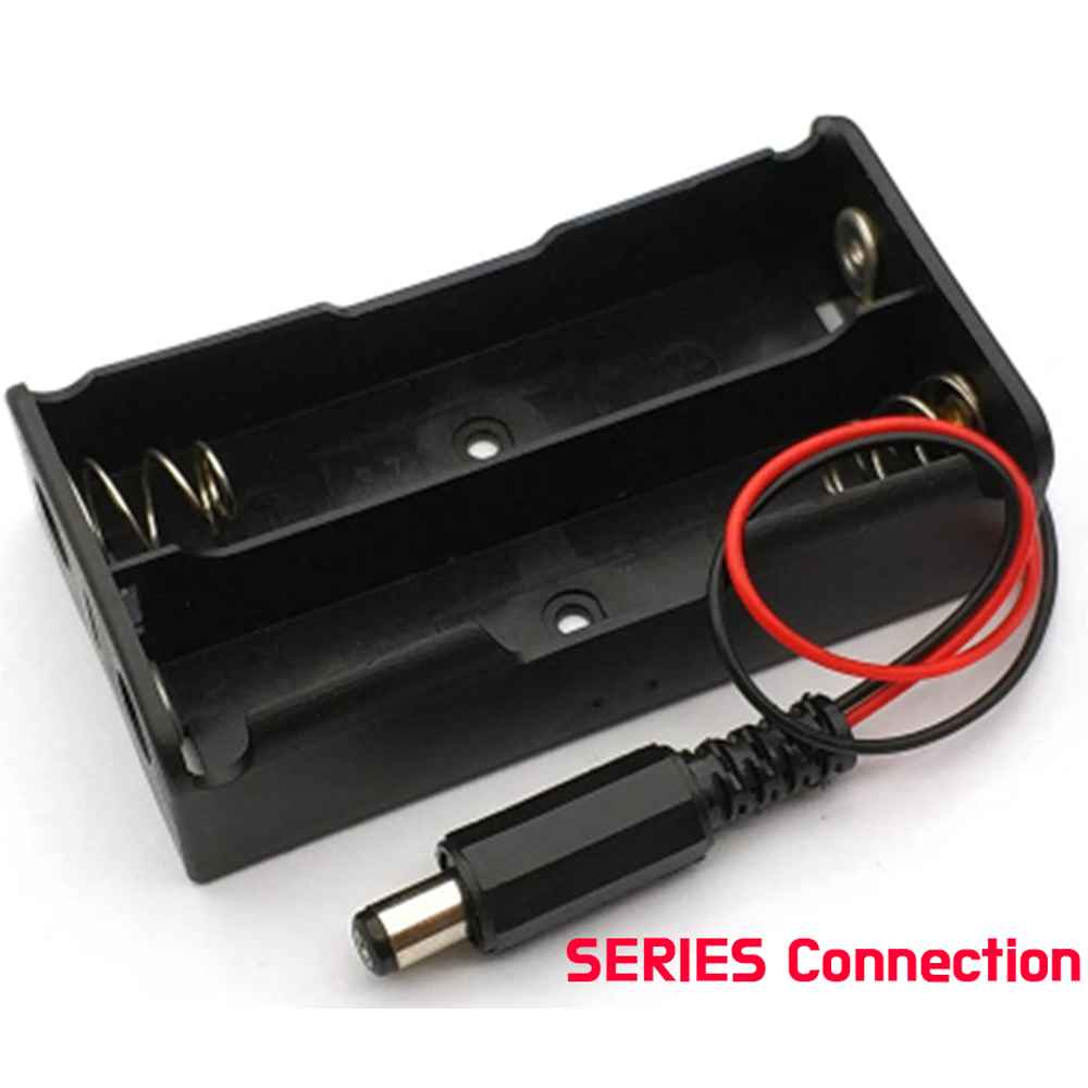 18650 Power Battery Case Box Holder With  Plug