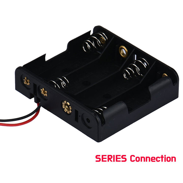 Battery Box Black With Wire Leads Plastic Battery Holder Case - ePartners
