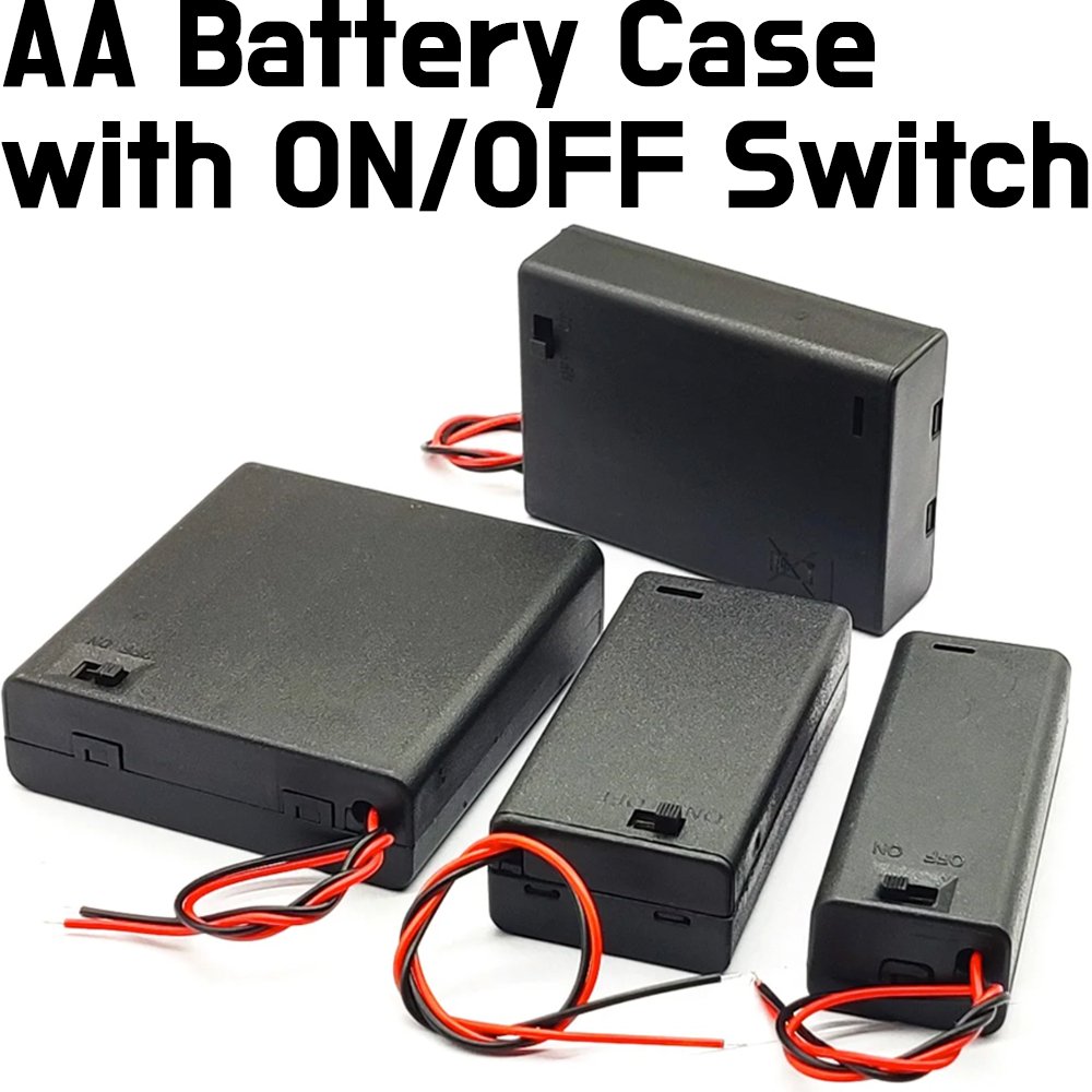 Battery Case with ON/OFF Switch - 1xAA | ePartners NZ