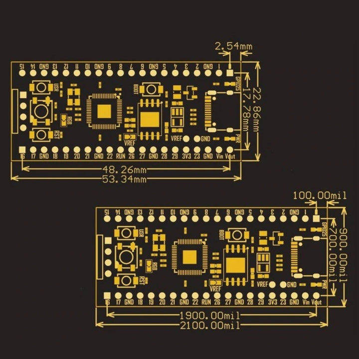 Compatible Raspberry Pi Pico Board RP2040 4M - ePartners NZ