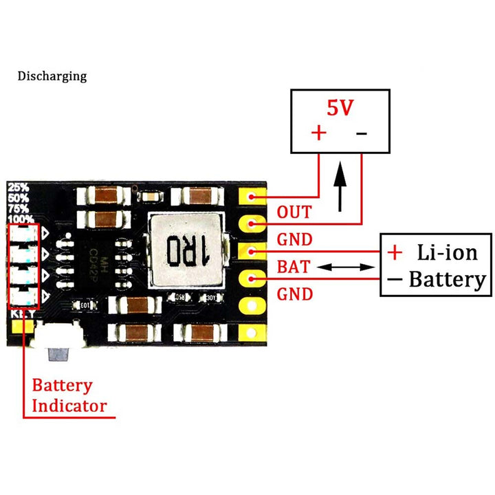 18650 Battery Charger Board - 2.1A 4.2V 18650 Charge/ Discharge/ protection/ indicator module