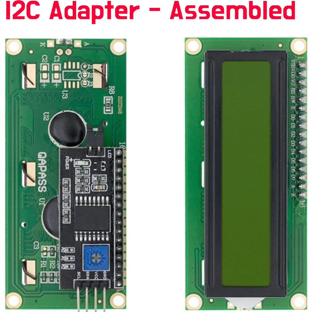 LCD 1602 Display Green HD44780 - Yellow - ePartners