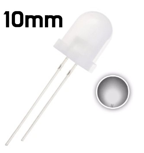 LED - 10MM Ultra Bright Round LED / Diffused Red - ePartners