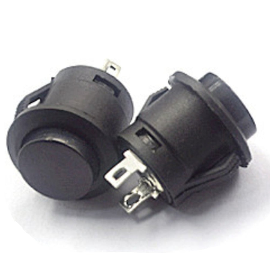 Momentary Round Push Button Switch 16mm 6A125V/AC 3A 250V - Black 1pcs - ePartners NZ