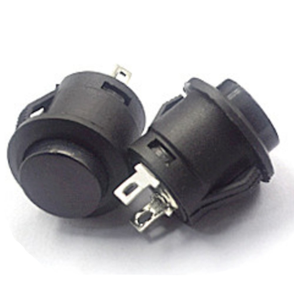 Momentary Push Button Switch 16mm - Black 1pcs | ePartners