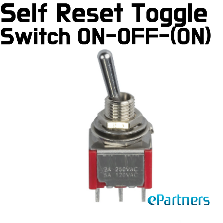 Self-reset Toggle Switch ON-OFF-(ON)