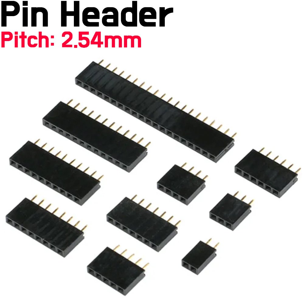 Straight Single Row Female Pin Headers | ePartners NZ