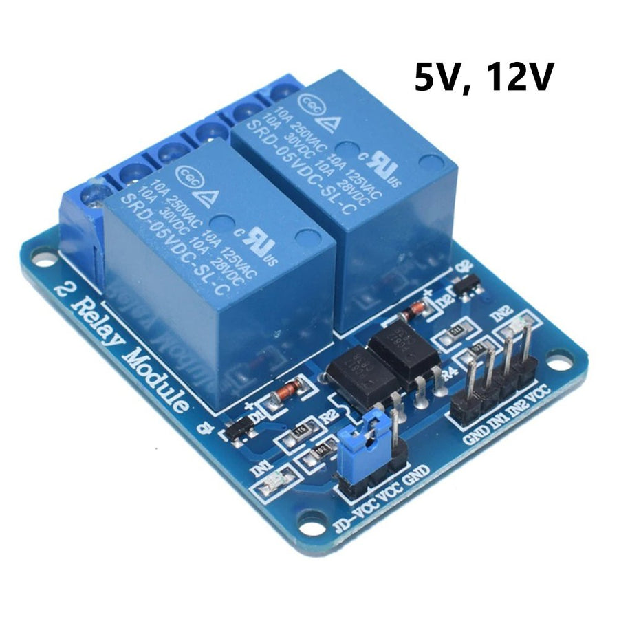 Relay Module 2 Channel - 5V, 12V - ePartners