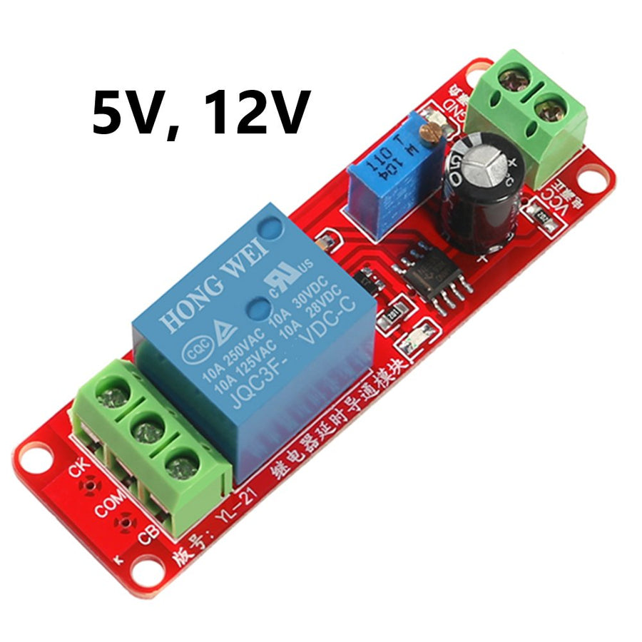 Relay Module with Delay Timer Switch 0 to 10 seconds - 5V, 12V - ePartners