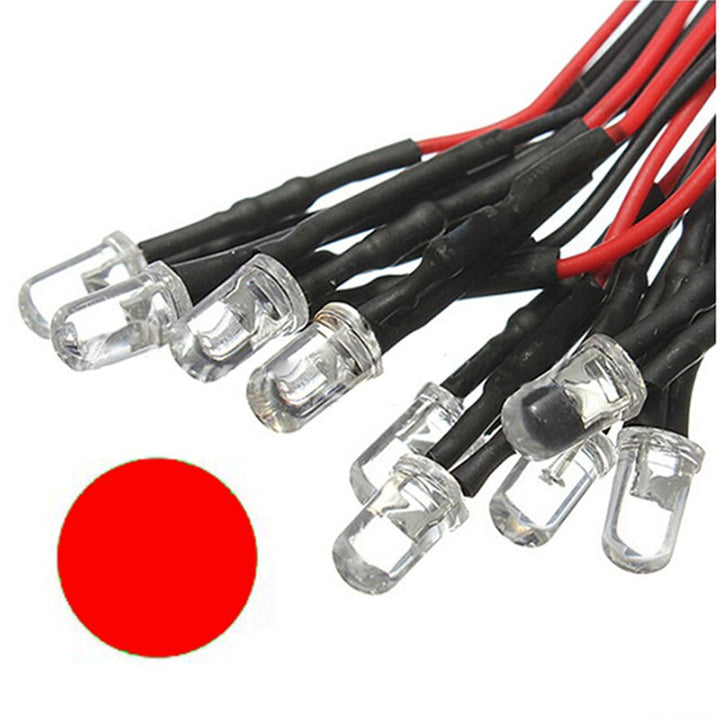 Round Pre-wired Water Clear LED - 5mm 12VDC - ePartners