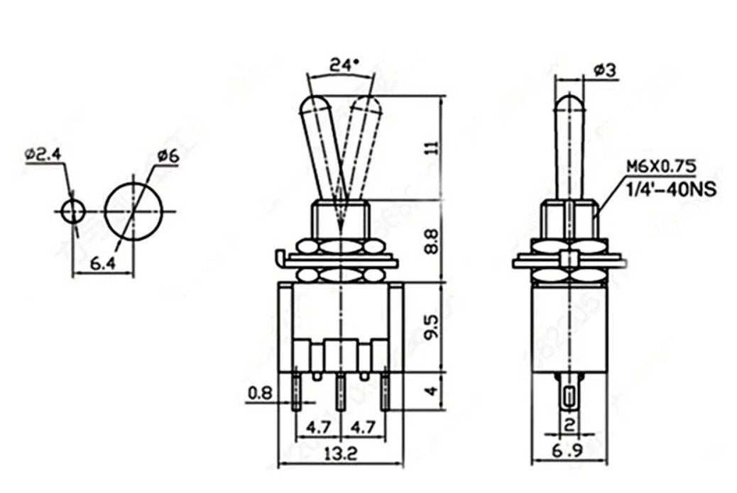 Self-reset Toggle Switch (ON)-OFF-(ON) | ePartners NZ