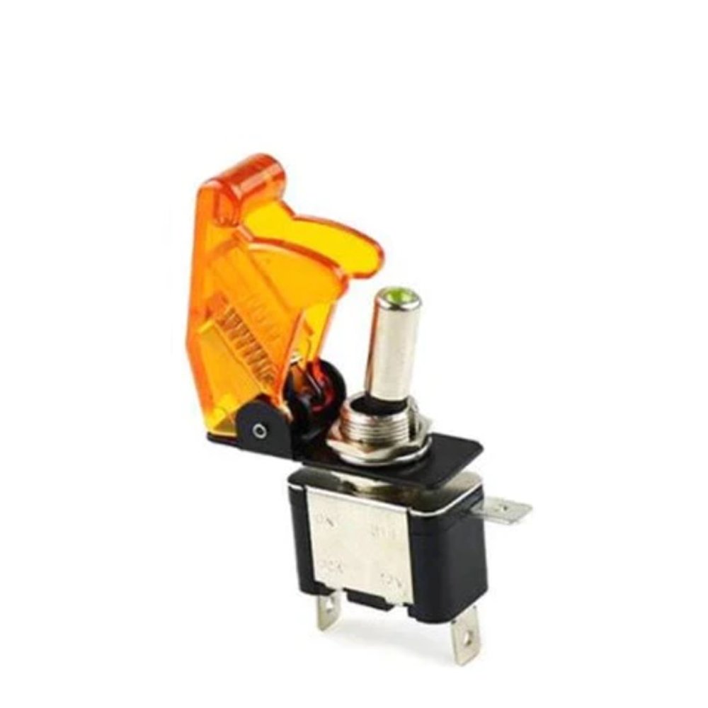 SPST 12V LED Rocker Toggle ON OFF Switch with Cover - ePartners
