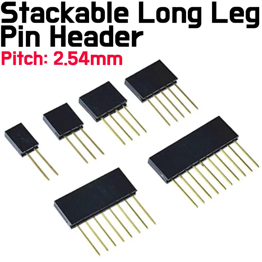 Stackable Long Legs Female Header 4pin - 10mm x 2.54 mm - ePartners