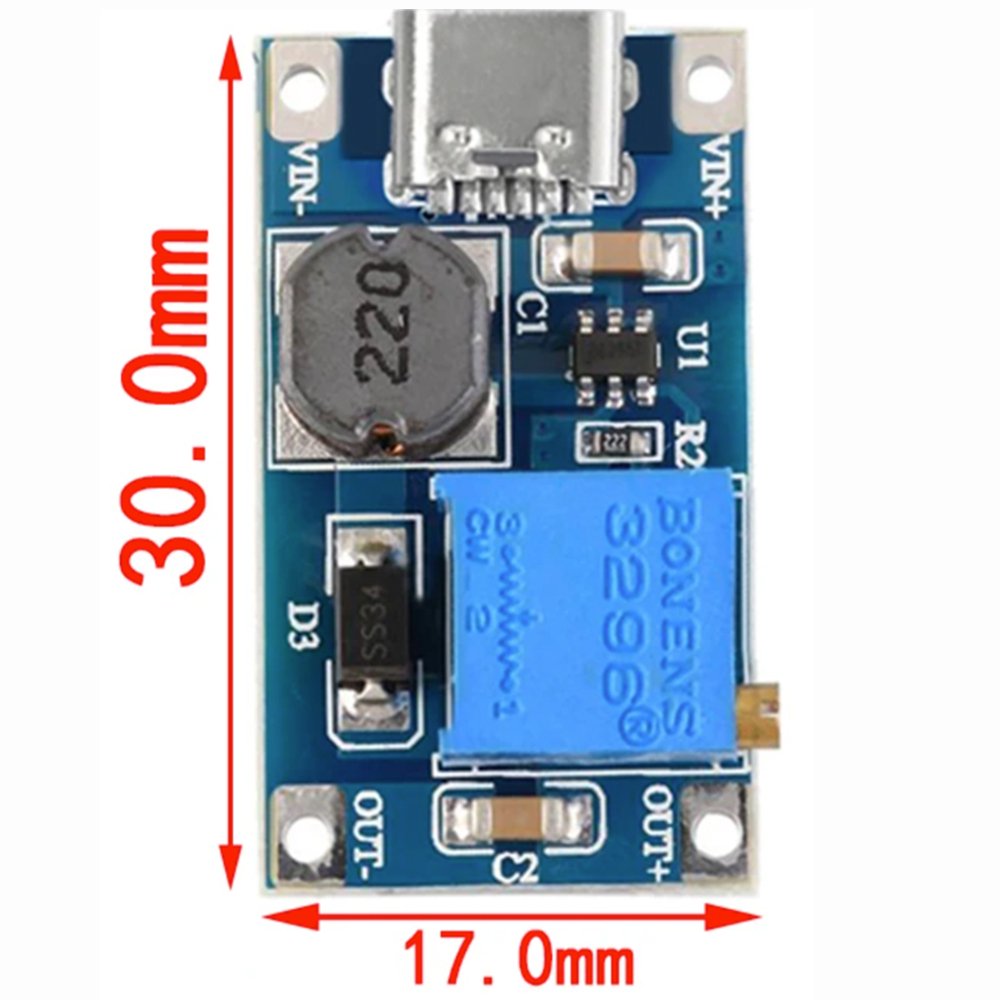 Step Up Boost DC Converter - Type C USB - ePartners