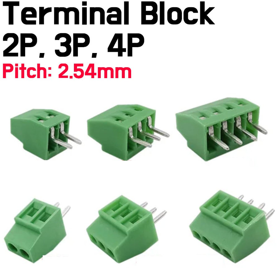 Terminal Block 2.54mm Pitch - 2p, 3p, 4p - ePartners
